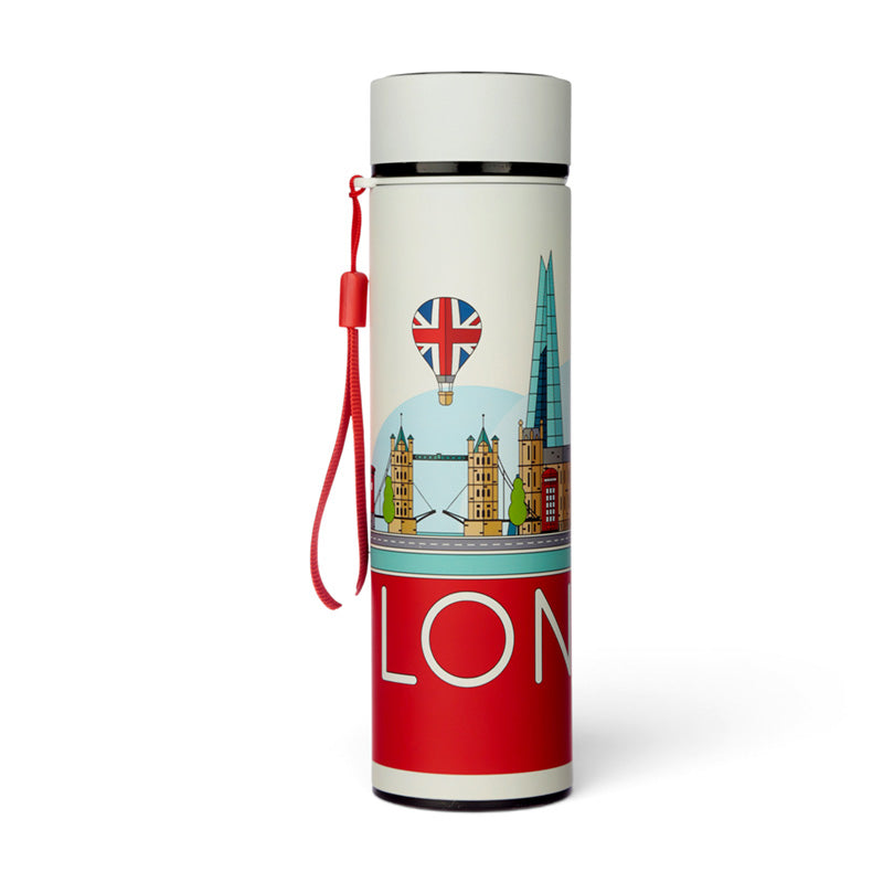 London Icons Hot & Cold Digital Thermometer Bottle BOT85