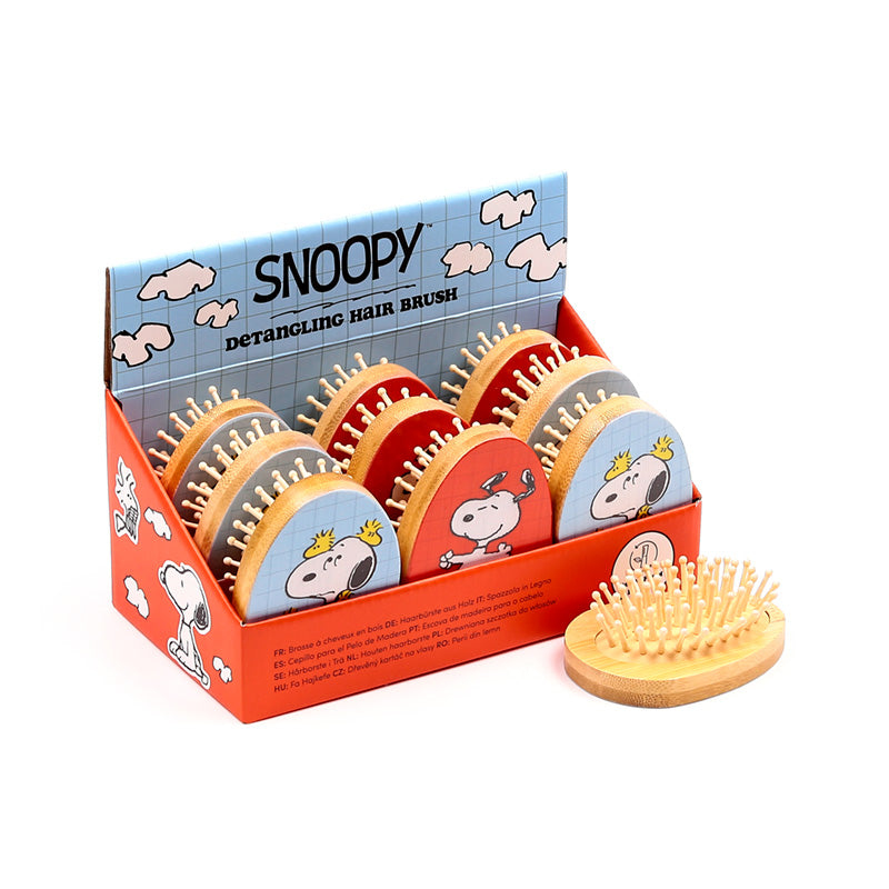 Peanuts Snoopy & Woodstock Shaped Bamboo Hair Brush BRU41