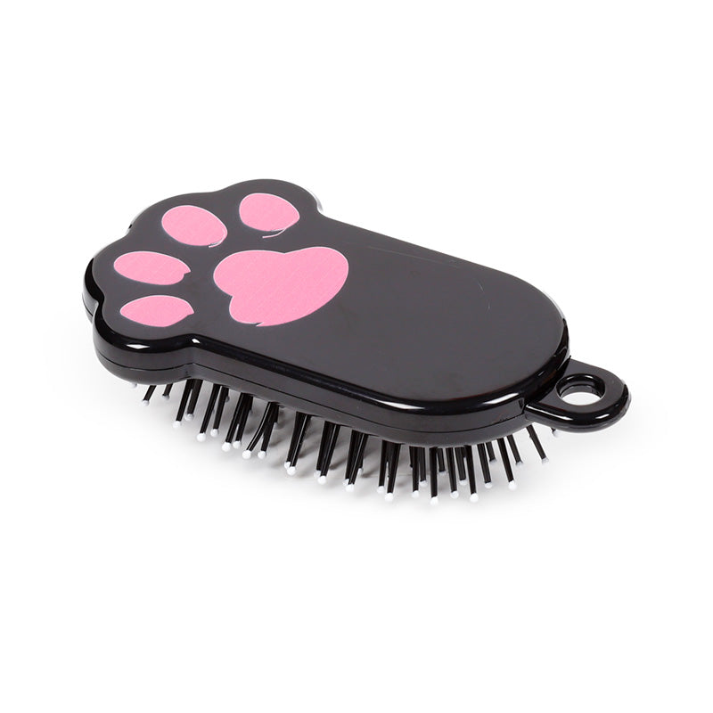 Lucky the Black Cat Paw Shaped Hair Brush BRU42