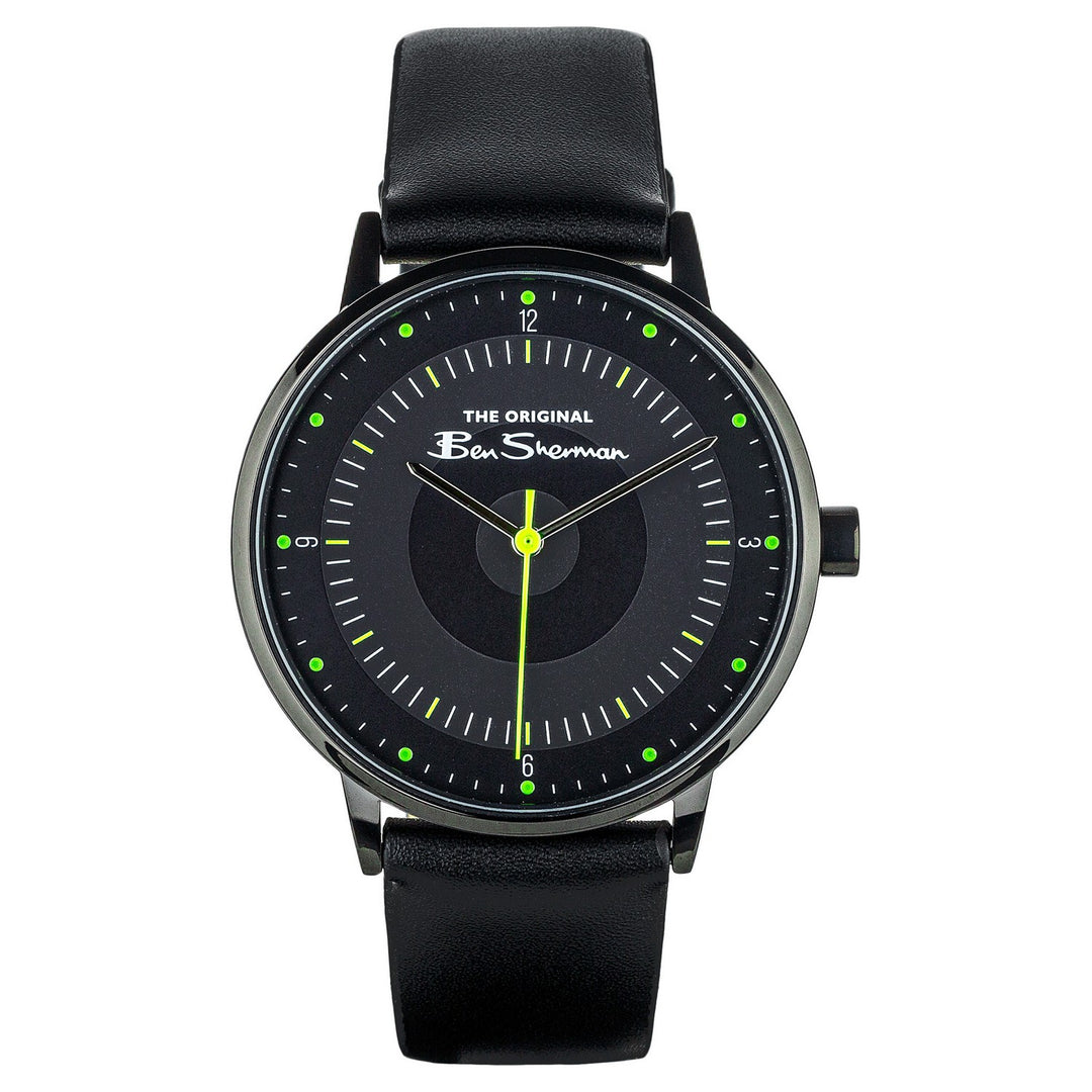 Ben Sherman Black Strap Black Dial Gents Watch BS094B