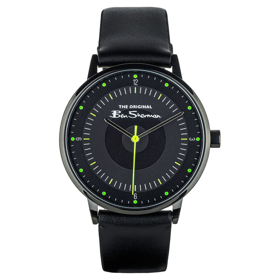 Ben Sherman Black Strap Black Dial Gents Watch BS094B