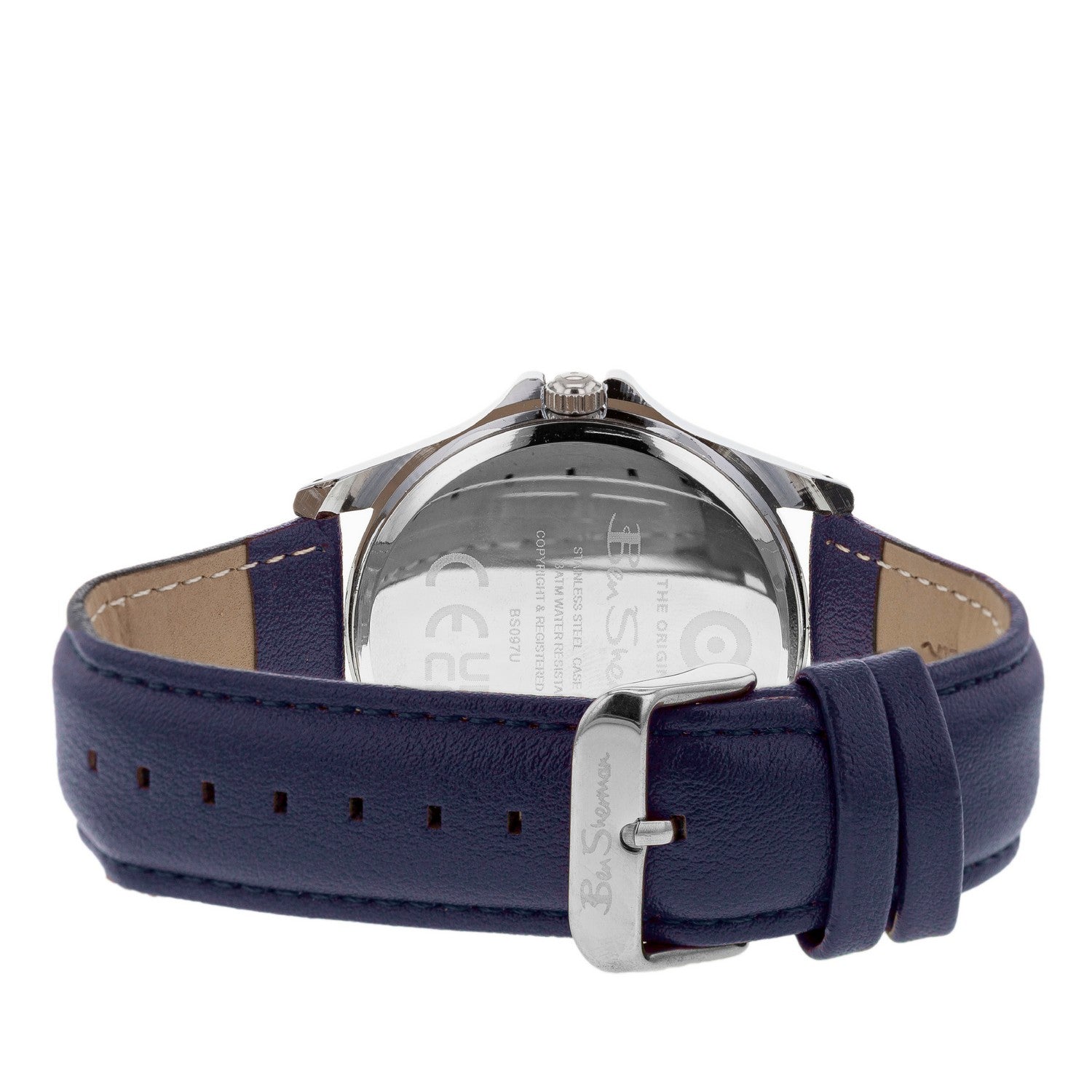 Ben Sherman Navy Strap Watch Silver Dial Gents Watch BS097U
