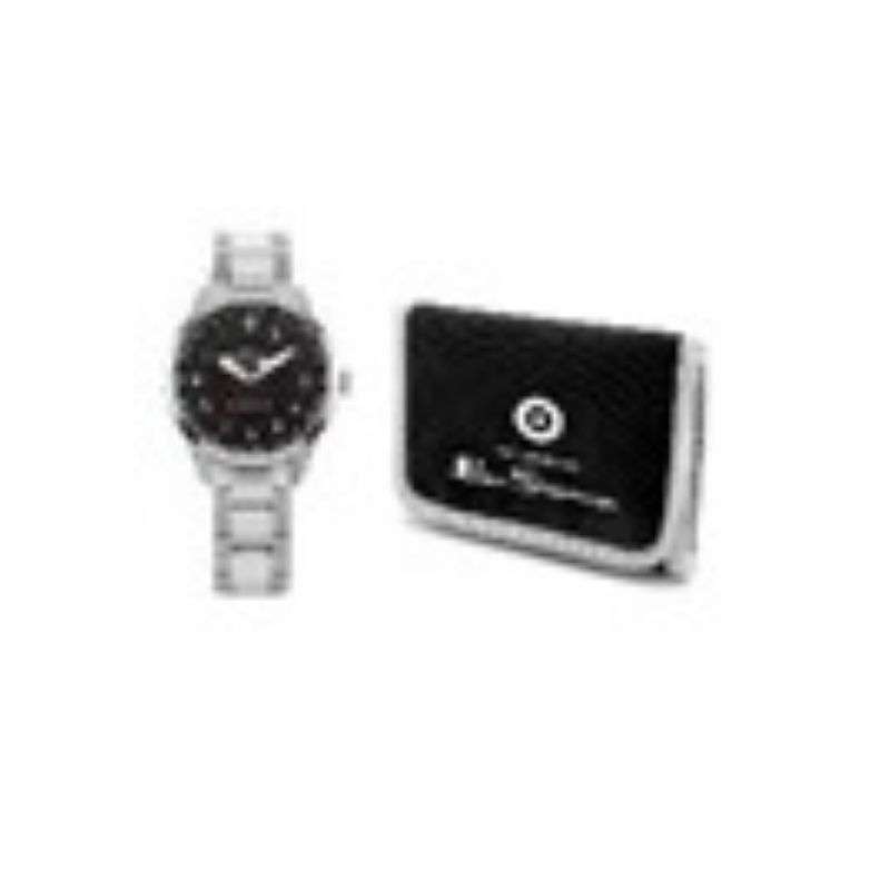 Ben Sherman Gift Set Silver Bracelet Watch Black Dial Kids Watch BSK005BSMG