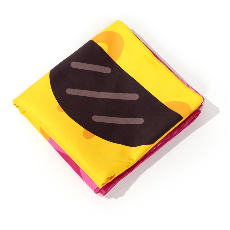 Good Vibes Only Pineapple Microfibre Beach Towel BTOW02