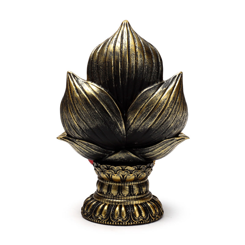 Red & Gold Thai Buddha Seated Lotus BUD386