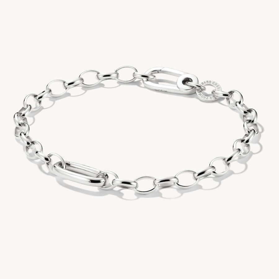 Thomas Sabo Charm Club Charming Connect Sterling Silver Link Bracelet C1202-001-21