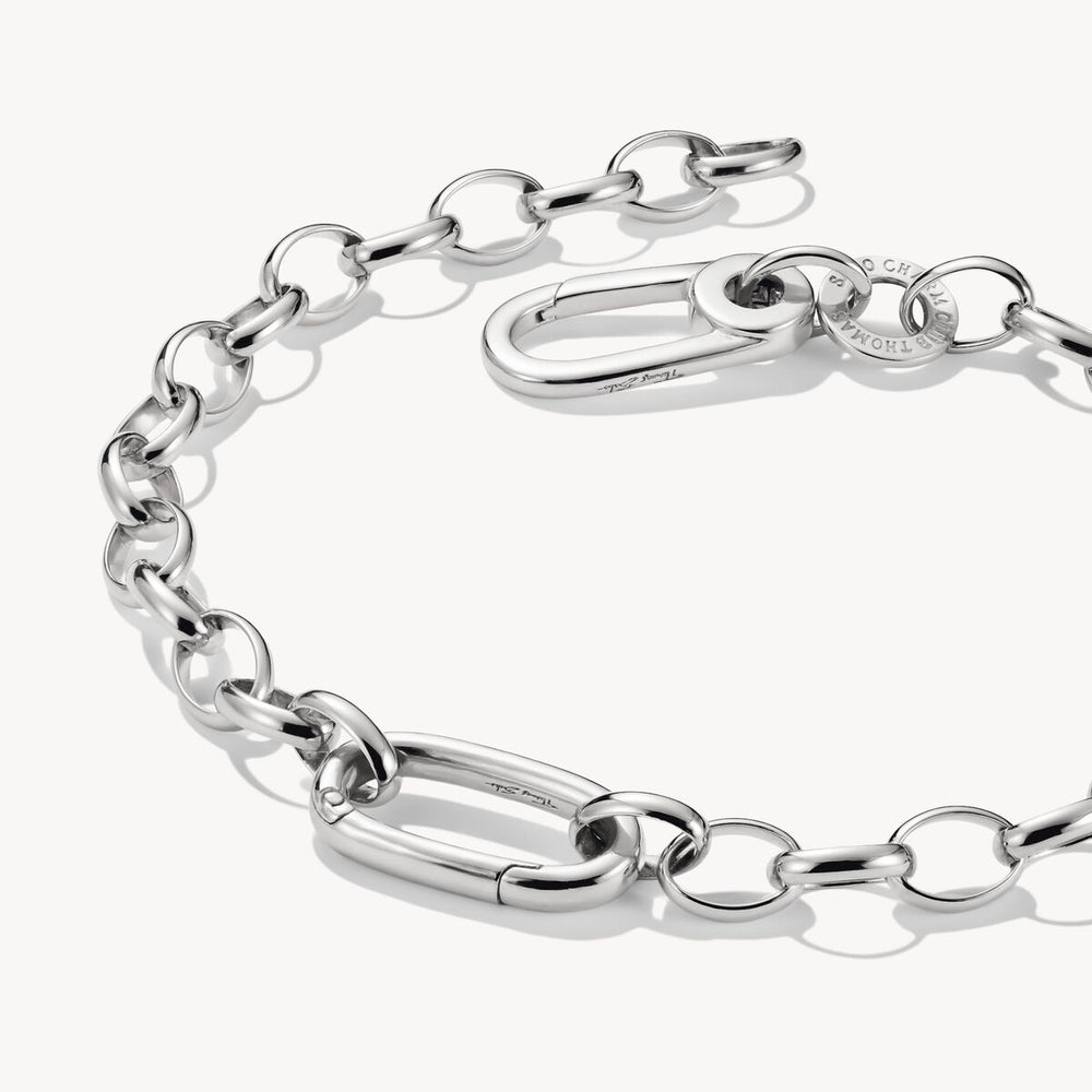 Thomas Sabo Charm Club Charming Connect Sterling Silver Link Bracelet C1202-001-21