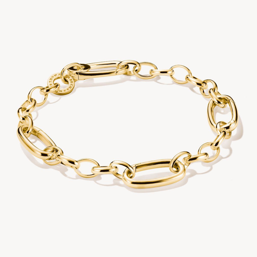 Thomas Sabo Charm Club Charming Connect Gold Plated Link Bracelet C1203-413-39