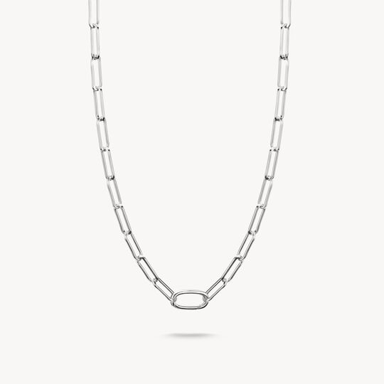 Thomas Sabo Charm Club Charming Connect Sterling Silver Paperclip Link Charm Necklace C1207-001-21