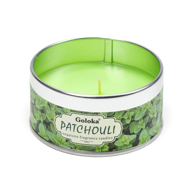 Goloka Patchouli Wax Candle Tin CAND115