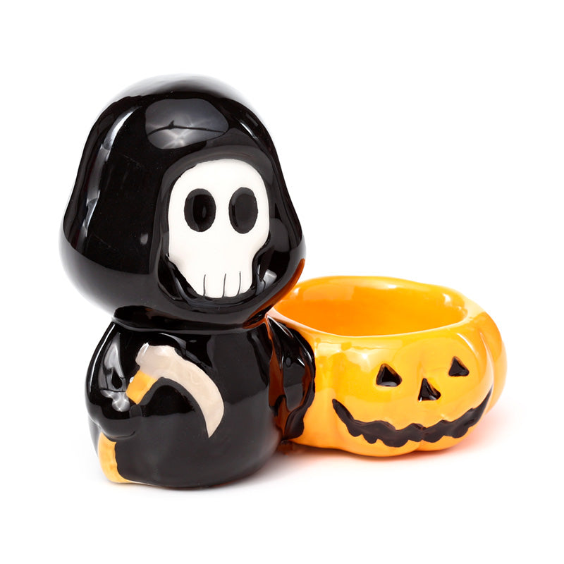 Ceramic Skull Boy Tea Light Candle Holder CAND99