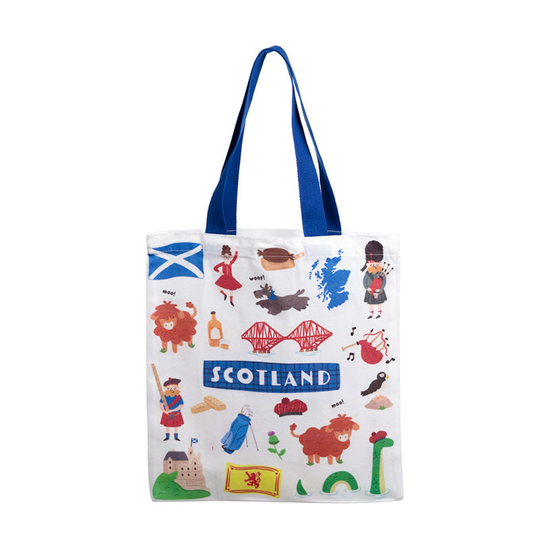 Scotland Souvenir Reusable Tote Bag CBAG128