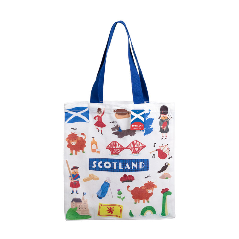 Scotland Souvenir Reusable Tote Bag CBAG128