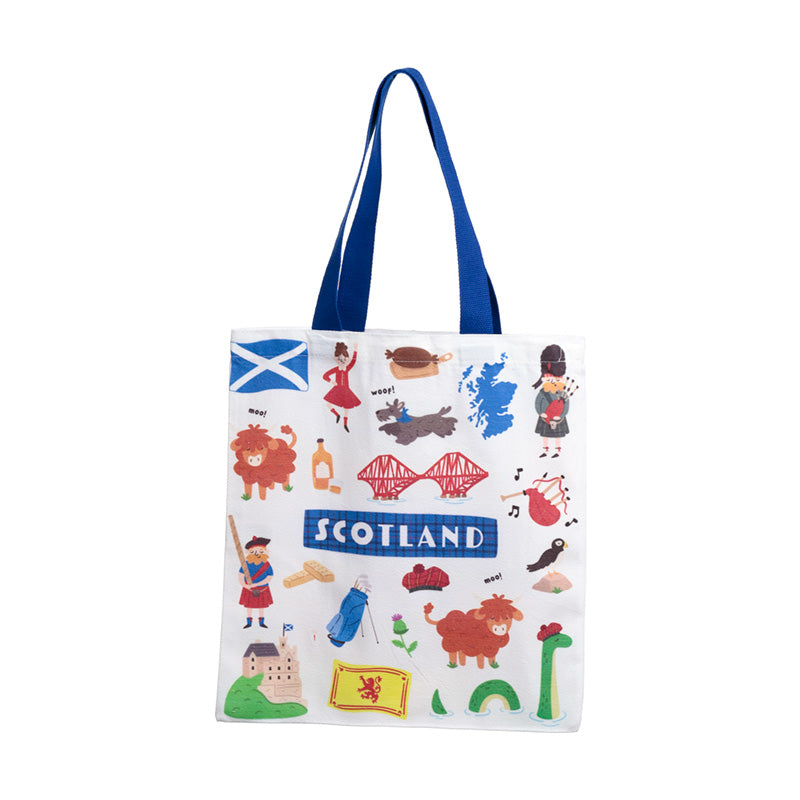 Scotland Souvenir Reusable Tote Bag CBAG128