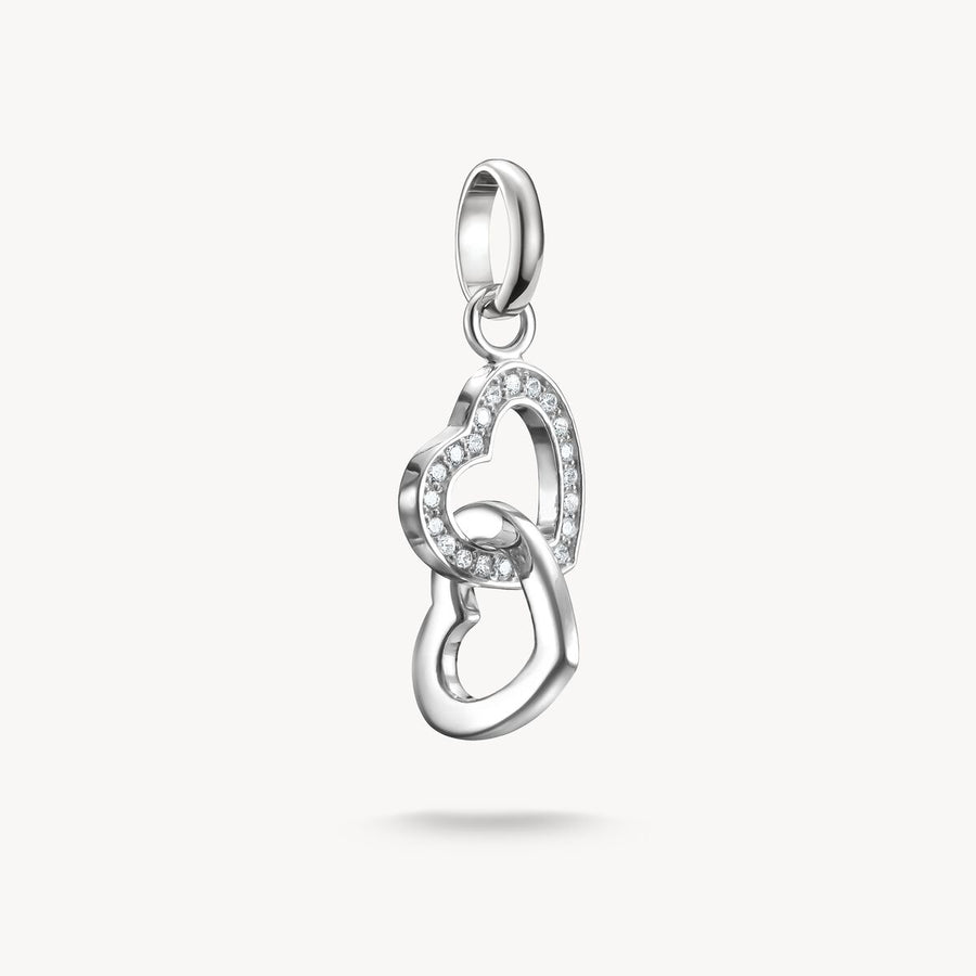 Thomas Sabo Charm Club Charming Connect Sterling Silver Intertwined Hearts Charm CC1201-051-14