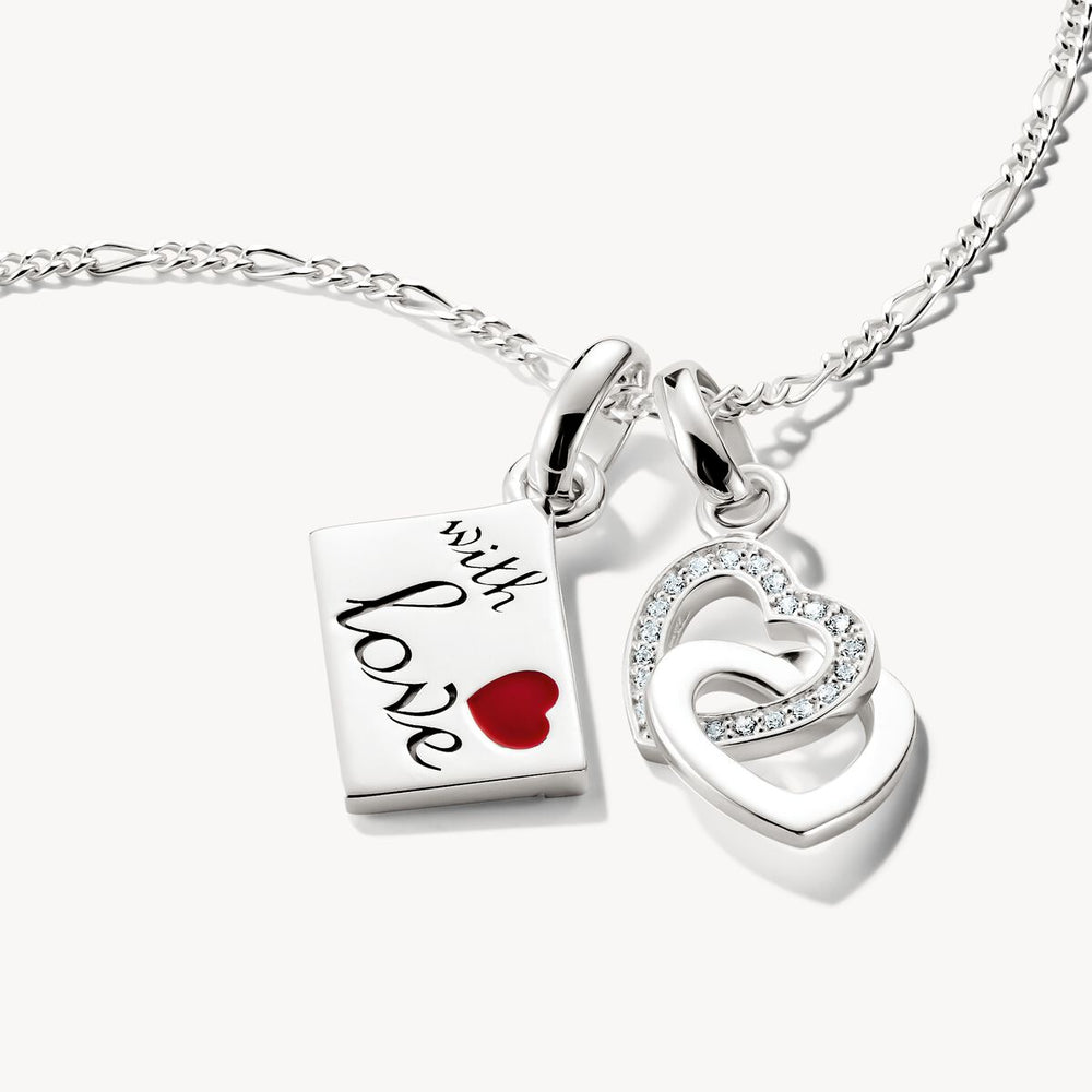 Thomas Sabo Charm Club Charming Connect Sterling Silver Intertwined Hearts Charm CC1201-051-14