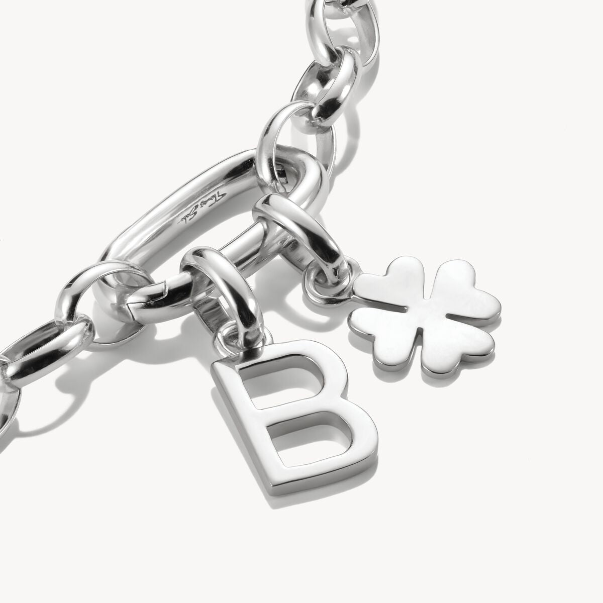 Thomas Sabo Charm Club Charming Connect Sterling Silver Lucky Clover Charm CC1202-001-21