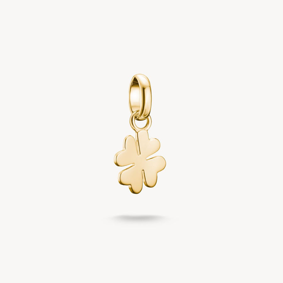 Thomas Sabo Charm Club Charming Connect Gold Plated Lucky Clover Charm CC1202-413-39