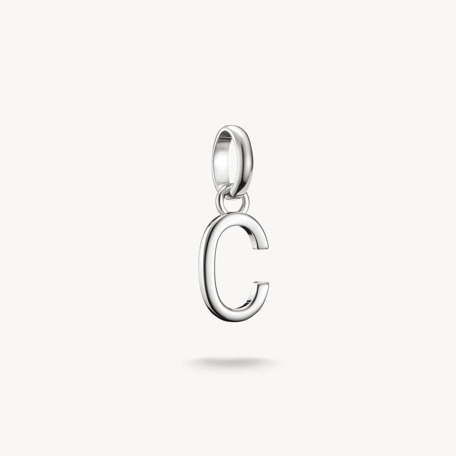 Thomas Sabo Charm Club Charming Connect Sterling Silver Letter C Charm CC1209-001-21