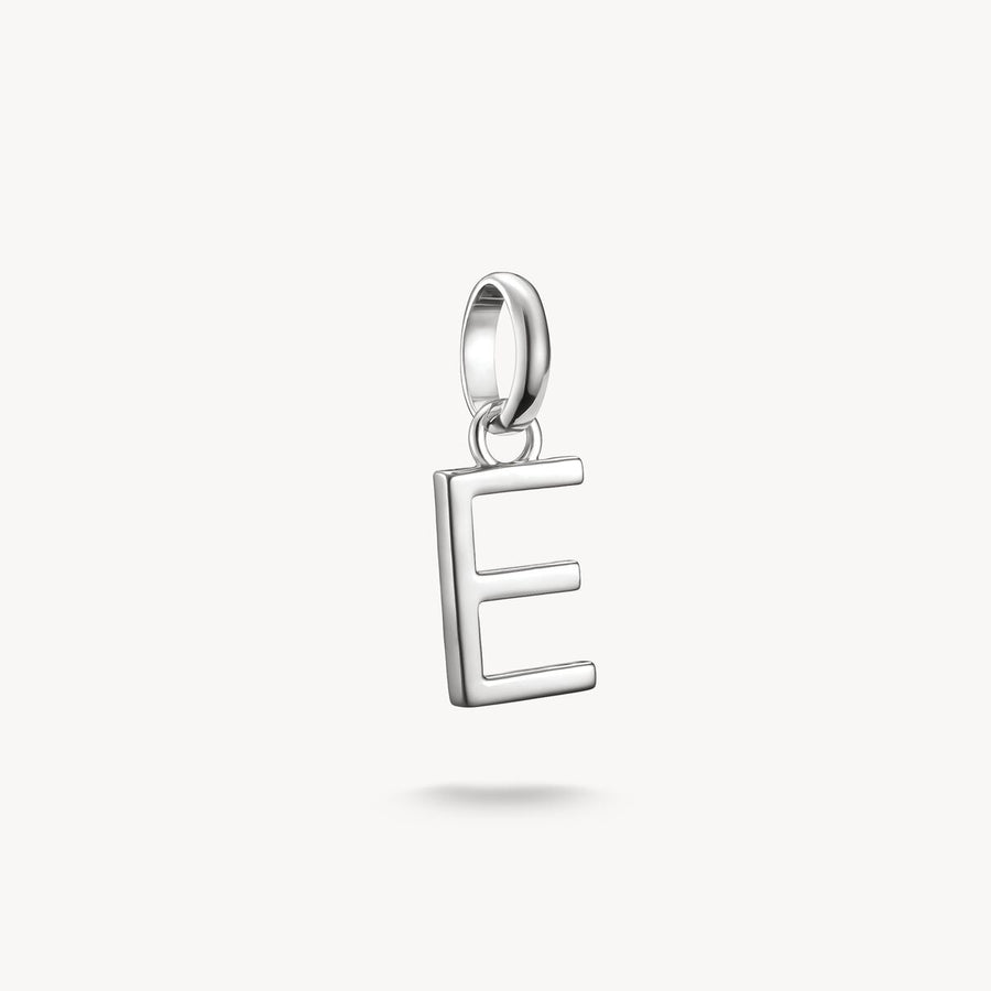 Thomas Sabo Charm Club Charming Connect Sterling Silver Letter E Charm CC1211-001-21