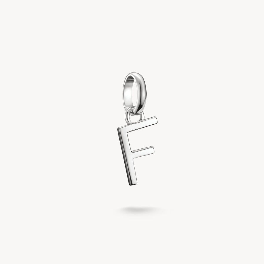 Thomas Sabo Charm Club Charming Connect Sterling Silver Letter F Charm CC1212-001-21