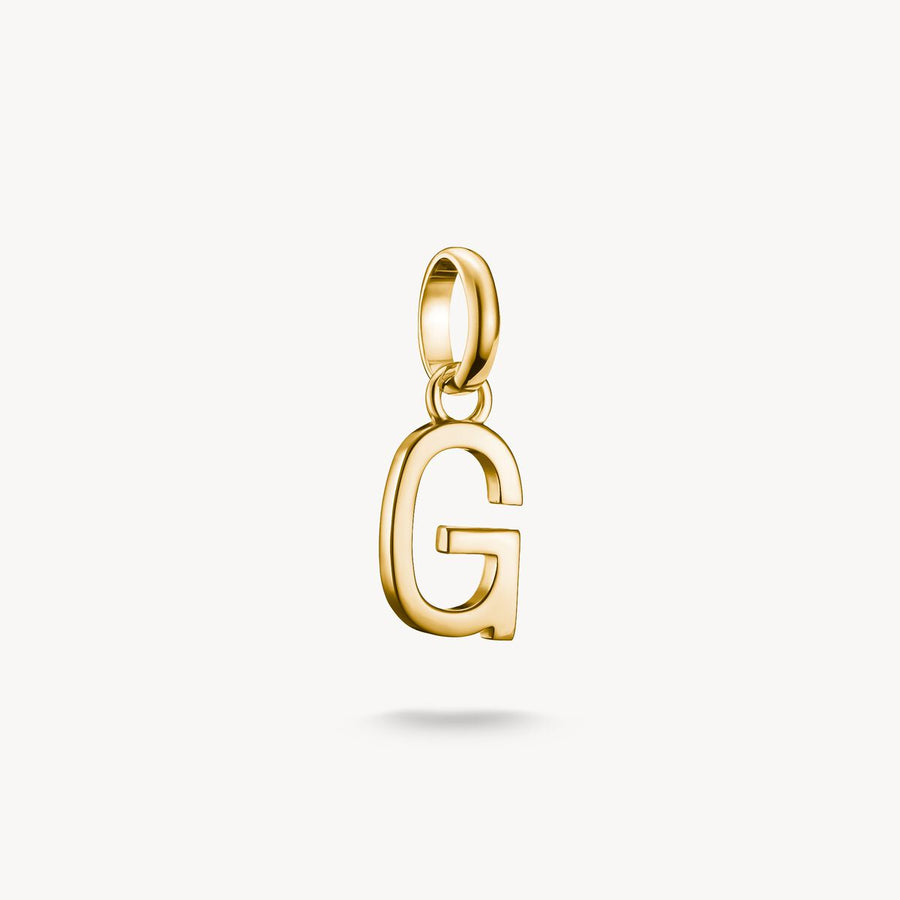 Thomas Sabo Charm Club Charming Connect Gold Plated Letter G Charm CC1213-413-39