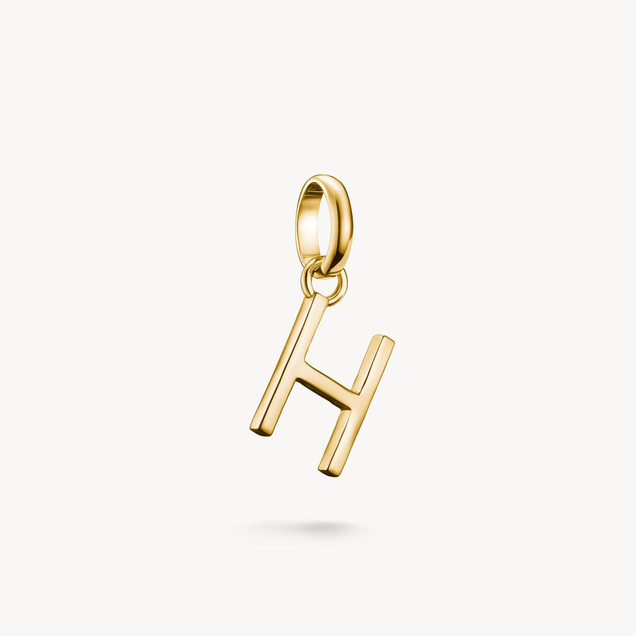 Thomas Sabo Charm Club Charming Connect Gold Plated Letter H Charm CC1214-413-39