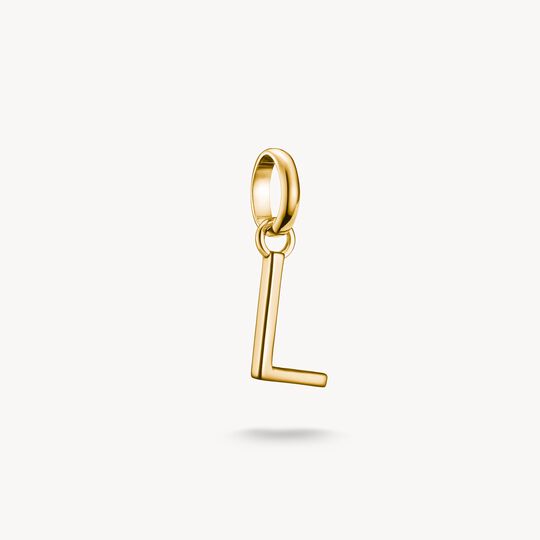 Thomas Sabo Charm Club Charming Connect Gold Plated Letter L Charm CC1218-413-39