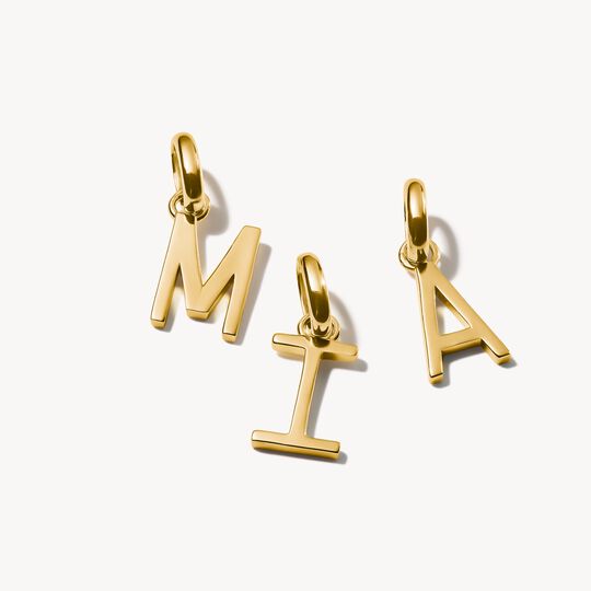Thomas Sabo Charm Club Charming Connect Gold Plated Letter M Charm CC1219-413-39