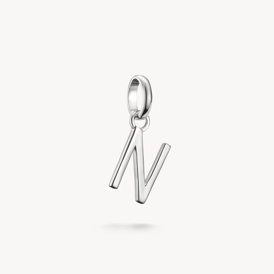 Thomas Sabo Charm Club Charming Connect Sterling Silver Letter N Charm CC1220-001-21