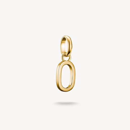 Thomas Sabo Charm Club Charming Connect Gold Plated Letter O Charm CC1221-413-39