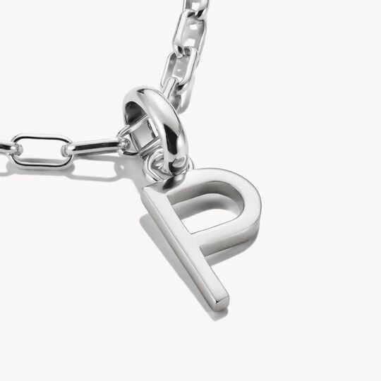 Thomas Sabo Charm Club Charming Connect Sterling Silver Letter P Charm CC1222-001-21