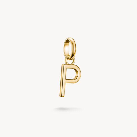 Thomas Sabo Charm Club Charming Connect Gold Plated Letter P Charm CC1222-413-39