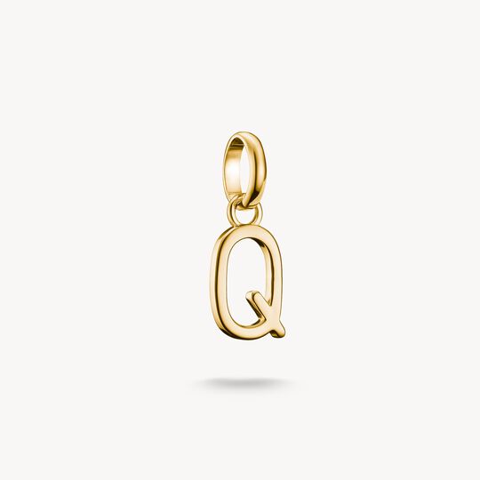 Thomas Sabo Charm Club Charming Connect Gold Plated Letter Q Charm CC1223-413-39