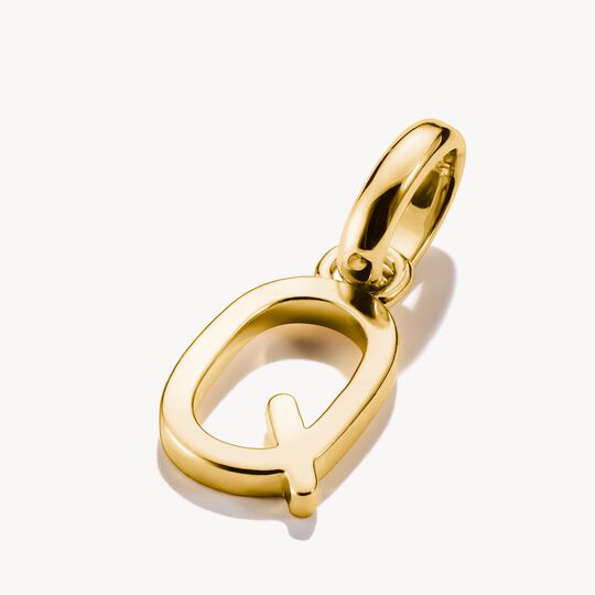 Thomas Sabo Charm Club Charming Connect Gold Plated Letter Q Charm CC1223-413-39