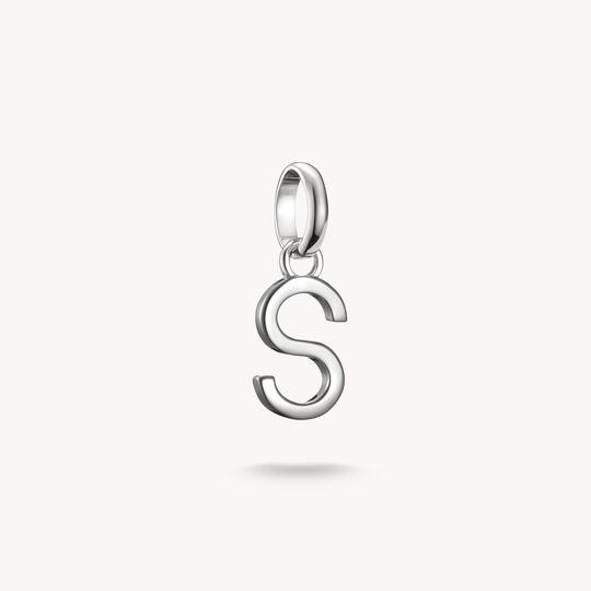 Thomas Sabo Charm Club Charming Connect Sterling Silver Letter S Charm CC1225-001-21