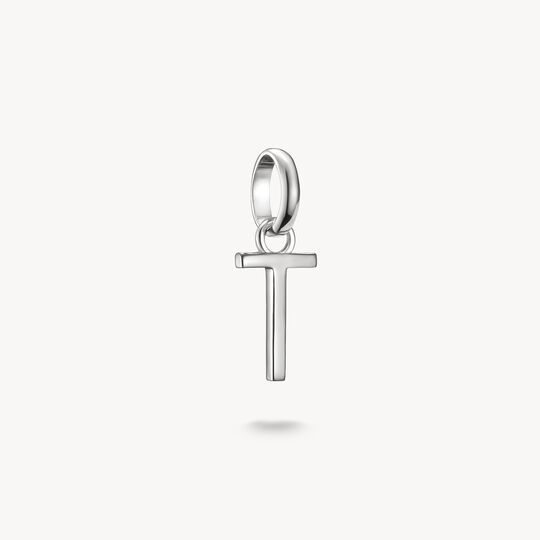 Thomas Sabo Charm Club Charming Connect Sterling Silver Letter T Charm CC1226-001-21