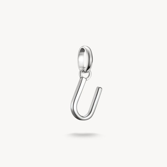 Thomas Sabo Charm Club Charming Connect Sterling Silver Letter U Charm CC1227-001-21