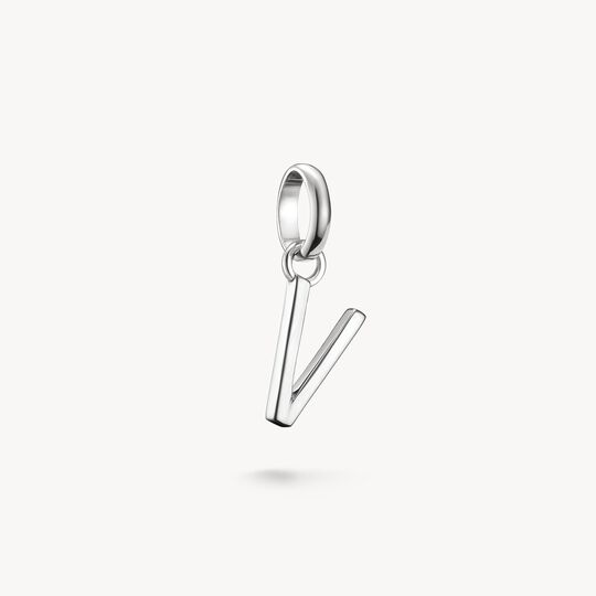 Thomas Sabo Charm Club Charming Connect Sterling Silver Letter V Charm CC1228-001-21
