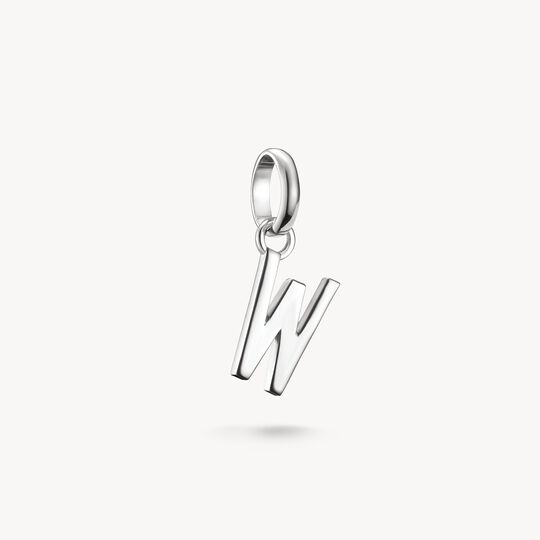 Thomas Sabo Charm Club Charming Connect Sterling Silver Letter W Charm CC1229-001-21