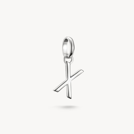 Thomas Sabo Charm Club Charming Connect Sterling Silver Letter X Charm CC1230-001-21