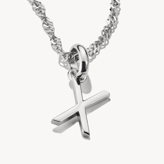 Thomas Sabo Charm Club Charming Connect Sterling Silver Letter X Charm CC1230-001-21