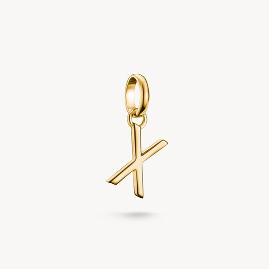 Thomas Sabo Charm Club Charming Connect Gold Plated Letter X Charm CC1230-413-39
