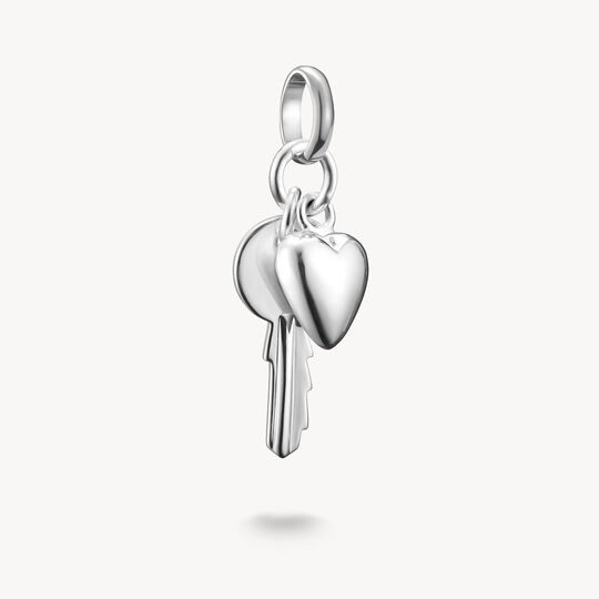 Thomas Sabo Charm Club Charming Connect Sterling Silver Heart With Key Charm CC1233-001-21