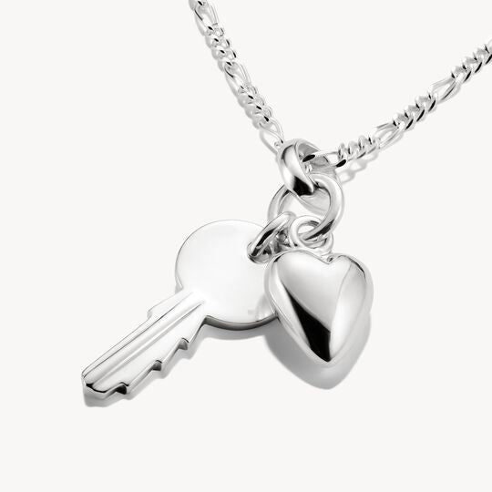 Thomas Sabo Charm Club Charming Connect Sterling Silver Heart With Key Charm CC1233-001-21