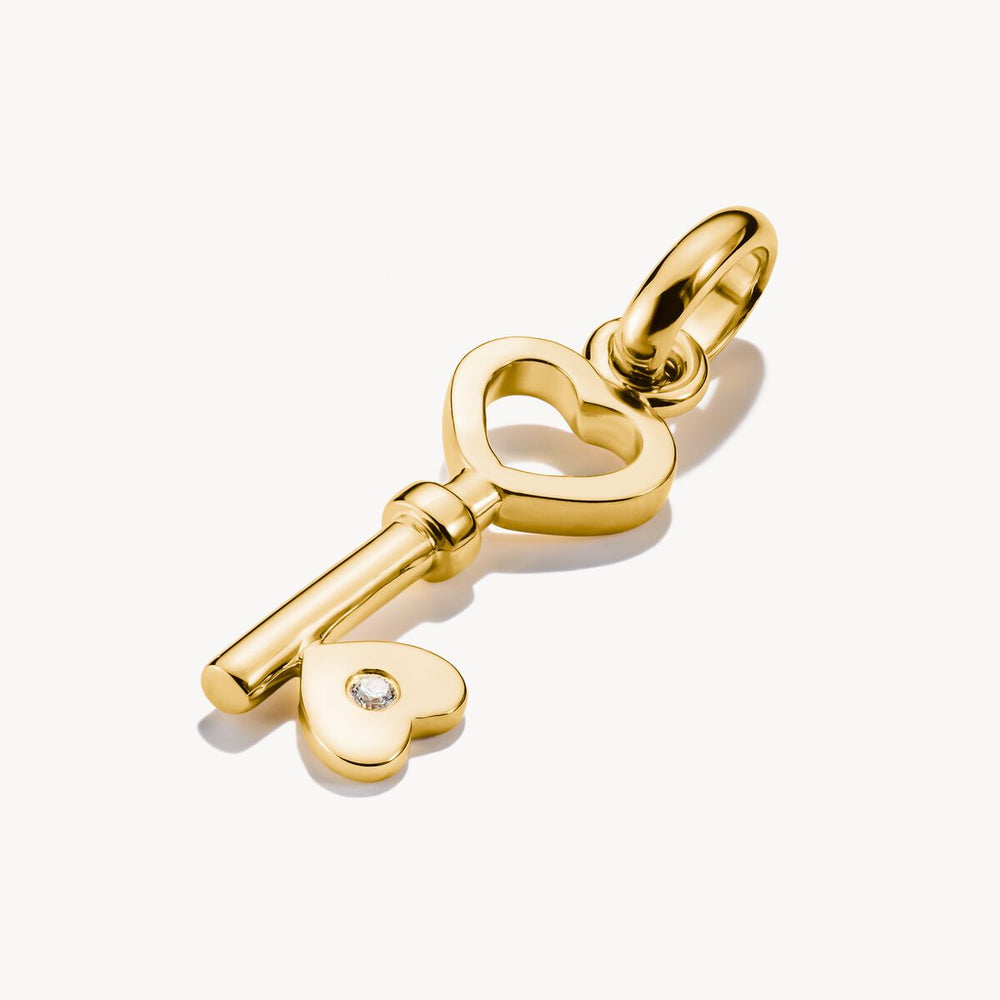Thomas Sabo Charm Club Charming Connect Gold Plated Love Key Charm CC1241-414-14