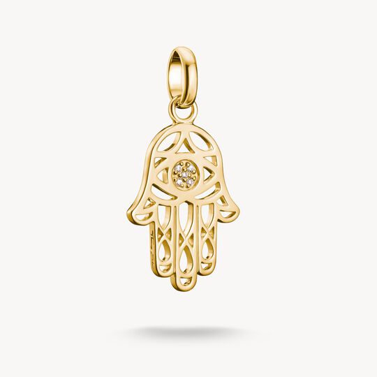Thomas Sabo Charm Club Charming Connect Gold Plated Hamsa Charm CC1243-414-14