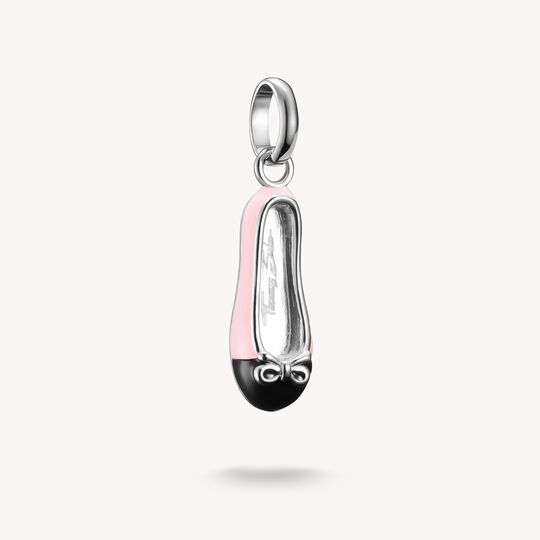 Thomas Sabo Charm Club Charming Connect Sterling Silver Pink Ballerina Pump Charm CC1245-007-9