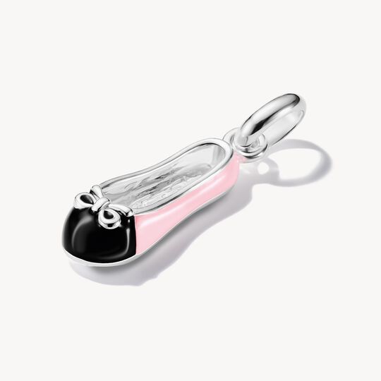 Thomas Sabo Charm Club Charming Connect Sterling Silver Pink Ballerina Pump Charm CC1245-007-9