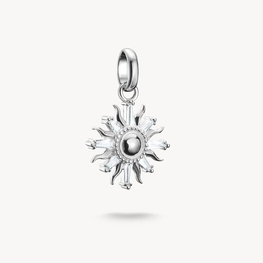 Thomas Sabo Charm Club Charming Connect Sterling Silver Sun With Stones Charm CC1246-051-14